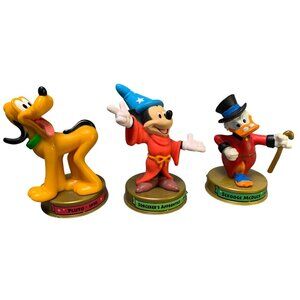 Vintage Disney Mikey Mouse Donald Duck Pluto 100 Years of Magic Figurines Set